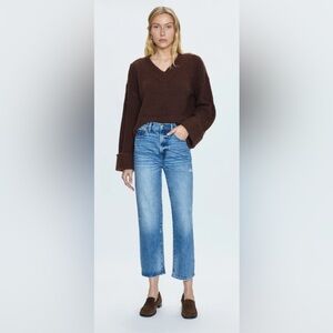 Pistola Cassie Crop / Blue Straight Jeans Classic Style